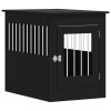 Dog Crate Furniture Black 21.7"x31.5"x26.8" Engineered Wood