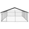 Outdoor Dog Kennel with Roof 236.2"x118.1"x59.1"