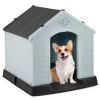 Dog House for Small Dogs Waterproof Plastic with Elevated Floor