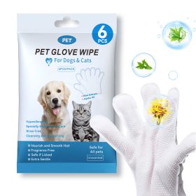 Cleaning Wipes Gloves For Dog And Cat,Pet Bathing Wipes Cleaning & Deodorizing,Dog Wipes For Body Paws Butt Daily Care,Cat Grooming Wipes Cleaning Fur (Option: 1pack)