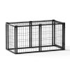 Dog Crate 47.2" Dog Kennel for Small Medium Dogs, Puppy Dog Playpen with Top, Pet Cage, Indoor, Black.47.2"L x 22"W x 24"H.